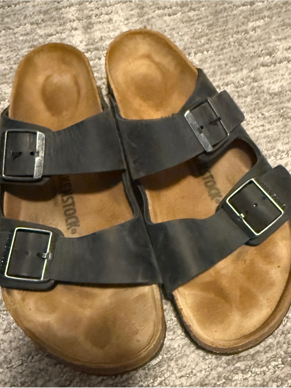 Black Double Buckle Sandals Birkenstock